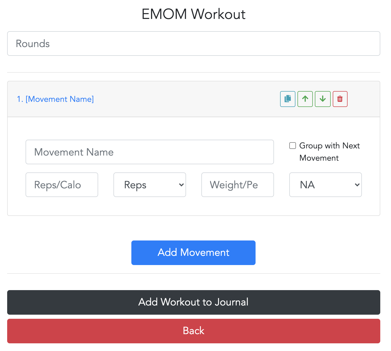 Image of EMOM Workout