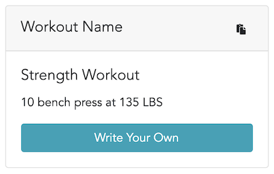 Image of Auto Workout Description